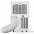 Aparat aer conditionat portabil Whirpool, dezumidificare, timer, autocuratare, mod de noapte, 12000 BTU, A, debit aer 280 mc/h, cu telecomanda, 442 x 326 x 718 mm, alb - 3- Roveli