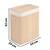 ​Cos de rufe DacEnergy©, din bambus si bumbac natural, constructie respirabila, manere functionale, cu capac, 2 compartimente, 100 l, 61 x 54 x 34 cm, natural - 4- Roveli