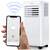 Aer conditionat portabil, 5 in1,  raceste, uscare, ventilatie, mod noapte, mod auto, aplicatia Tuya, Wi-Fi, afisaj LCD si panou de control tactil, functia de pornire automata, include garnitura de fereastra, 2900 W - 10- Roveli