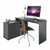 Birou PC universal de colţ, grafit, TERINO - - Roveli