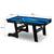 Masa de biliard, 16 mingi din cel mai durabil material, doua tacuri de lemn rezistente, triunghi si doua cuburi de creta, pliabila, 183 x 92 x 81 cm, neagra si albastra - 7- Roveli
