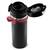 Termos, fabricat din otel inoxidabil, cu maner, forma ergonomica, pastreaza temperatura pana la 12 ore calda sau rece, capacitate 450 ml, negru si rosu - 9- Roveli