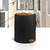 Cos de gunoi cu pedala, realizat din plastic, forma cilindrica, 5 L, 23 x 23 x 27.5 cm, culoarea negru si lemn - 2- Roveli