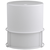 Cos de gunoi, fabricat din plastic si otel, design modern, 5 L, forma cilindrica, 22.5 x 19 x 19 cm, alb - - Roveli