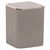 Cos de gunoi, realizat din plastic, forma dreptunghiulara, design modern si elegant, 5 L, 18 x 18 x 22.5 cm, culoarea maro si roz - - Roveli