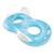 ​Colac de inot dublu Intex, material PVC, 2 manere puternice, sarcina maxima 160 kg, 198 x 117 cm, albastru si alb - - Roveli