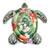 ​Saltea gonflabila Intex, fabricata din material PVC rezistent, cu 2 manere, grafica realista, in forma de broasca testoasa, 191 x 170 cm, verde - 2- Roveli