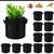 Ghiveci din pasla netesuta DacEnergy©, pentru plante de gradina, legume, flori, ierburi, fructe, plantare, de forma rotunda, cu maner, 37 l, diamentru 40 cm, gri antracit - 2- Roveli