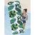 ​Saltea gonflabila de plaja Bestway, fabricata din material PVC, material textil cu protectie UV, 183 x 73 cm, cu model, verde - 3- Roveli
