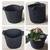 Ghiveci din pasla netesuta DacEnergy©, pentru plante de gradina, legume, flori, ierburi, fructe, plantare, de forma rotunda, cu maner, 12 l, diamentru 25 cm, gri antracit - 5- Roveli