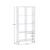 Dulap biblioraft, alb, TOFI 3 NEW - 10- Roveli