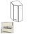 Dulap superior, crem extra lucios, PRADO 60/60 N G-72 - 2- Roveli