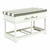 Bancă cu pernă, 2 sertare, alb/gri, SEAT BENCH 2 NEW - 7- Roveli