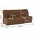 Canapea extensibilă, material textil auriu/model, ASIA NEW - 2- Roveli