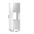 Dulap pentru alimente D60P, alb/pin Andersen, dreapta, PROVENCE - 4- Roveli