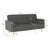 Canapea extensibilă, material gri, OTISA - 2- Roveli
