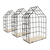 Set de 3 rafturi, natural/negru, AZURI - 10- Roveli