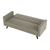 Canapea extensibilă, material gri-maro taupe, OTISA - 9- Roveli