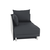 Canapea extensibilă, material textil gri-negru, dreapta, LAUREL - 7- Roveli