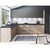 Dulap superior, stejar artizanal / gri mat, universal, LANGEN G40 - 5- Roveli