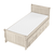 Pat cu pat suplimentar, alb antic, 90x200, ANTIKO - 5- Roveli