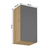 Dulap superior, stejar artizanal / gri mat, universal, LANGEN G40 - 4- Roveli