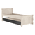 Pat cu pat suplimentar, alb antic, 90x200, ANTIKO - 11- Roveli