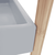 Cărucior de servire, gri / natural, SERYL - 5- Roveli
