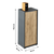 Dulap, grafit/stejar artisan, RIOMA NEW TYP 10 - 2- Roveli