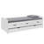 Pat cu pat suplimentar extensibil, alb, lemn masiv, 90x200, MARINELLA NEW - - Roveli