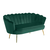 Canapea de lux, 2,5 locuri, smarald / auriu, Art-deco, NOBLIN - - Roveli