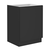 Dulap inferior, negru, SIBER 60 D 1F BB - - Roveli