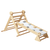 Montessori Triunghiul Pikler 3în1, natural/mix de culori, OPRIN - - Roveli