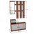 Set vestibul, wenge, alb MECKI - 3- Roveli