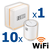 Kit termostat de ambient si 10 capete termostat smart pentru calorifer Netatmo, WI-FI, cu afisaj digital LCD, compatibile cu IOS sau Android, control de la distanta, detectare fereastra deschisa, programabil - - Roveli