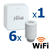 Kit controler gateway si 6 capete termostat smart pentru calorifer Ferroli, Wi-Fi, control de la distanta, siguranta pentru copii, detectare fereastra deschisa, afisaj digital, programabil, alb - - Roveli