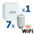 Kit controler gateway si 7 capete termostat smart pentru calorifer Ferroli, Wi-Fi, control de la distanta, siguranta pentru copii, detectare fereastra deschisa, afisaj digital, programabil, alb - - Roveli