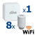 Kit controler gateway si 8 capete termostat smart pentru calorifer Ferroli, Wi-Fi, control de la distanta, siguranta pentru copii, detectare fereastra deschisa, afisaj digital, programabil, alb - - Roveli