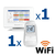 Kit termostat de ambient si un cap termostat smart pentru calorifer Honeywell Home, Wi-Fi, control de la distanta, siguranta pentru copii, detectare fereastra deschisa, protectie la inghet, afisaj digital - - Roveli