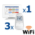 Kit termostat de ambient si 3 capete termostat smart pentru calorifer Honeywell Home, Wi-Fi, control de la distanta, siguranta pentru copii, detectare fereastra deschisa, protectie la inghet, afisaj digital - - Roveli