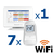 Kit termostat de ambient si 7 capete termostat smart pentru calorifer Honeywell Home, Wi-Fi, control de la distanta, siguranta pentru copii, detectare fereastra deschisa, protectie la inghet, afisaj digital - - Roveli