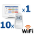 Kit termostat de ambient si 10 capete termostat smart pentru calorifer Honeywell Home, Wi-Fi, control de la distanta, siguranta pentru copii, detectare fereastra deschisa, protectie la inghet, afisaj digital - - Roveli