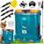 ​Pompa de stropit cu acumulator, plumb-acid, 12 V, 8 Ah, 4 duze diferite, presiune maxima 5, 5 bar, debit maxim 3, 1 l/min, timp de lucru 9 ore, cu mixer, 45 x 38 x 19 cm, albastru, 16 l - 2- Roveli