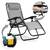 ​Set 2 sezlonguri de gradina pliabile cu perna DacEnergy©, cadru din otel, material textilen impermeabil si rezistent la UV, reglarea nivelului de inclinare in 3 nivele, 110 x 102 x 60 cm, gri - 3- Roveli