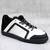 Sneakers dama , din piele naturala , cu insertii de catifea 7013-NEGRU/ALB, Culoare (12): ALB/NEGRU, Marime (12): 37 - 2- Roveli