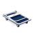 Carucior platforma transport marfa, constructie solida, din otel, capacitate de incarcare pana la 300 kg, 2 roti pivotante, 90 x 87 x 60 cm, alb si albastru - 5- Roveli
