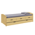 Pat cu pat extensibil, natural, lemn masiv, 90x200, MARINELLA NEW - - Roveli
