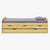 Pat cu pat extensibil, natural, lemn masiv, 90x200, MARINELLA NEW - 2- Roveli