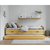 Pat cu pat extensibil, natural, lemn masiv, 90x200, MARINELLA NEW - 5- Roveli