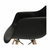 Scaun bucatarie / living DacEnergy©, design modern, structura din lemn cu finisaj fag, spatarul realizat din plastic negru, 62 x 58 x 81 cm - 2- Roveli